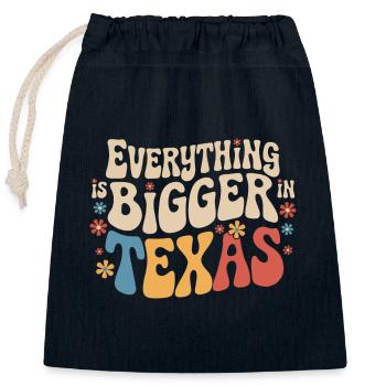 Texas State Texans Texas - Closable cotton gift bag (25x30cm) - navy - Front