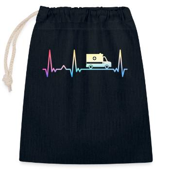 Rettungssanitäter Sanitäter - Verschließbarer Geschenkbeutel aus Baumwolle (25x30cm) - Navy - Vorne