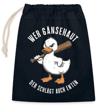 Sarcasm Irony Funny Sarcastic Sayings - Closable cotton gift bag (25x30cm) - navy - Front