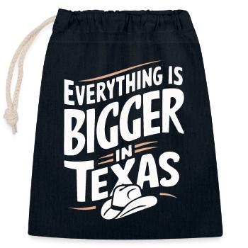 Texas State Texans Texas - Closable cotton gift bag (25x30cm) - navy - Front