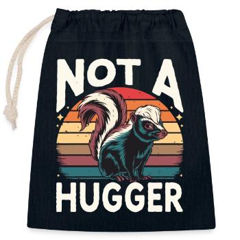 Skunk Zoo Animals - Closable cotton gift bag (25x30cm) - navy - Front