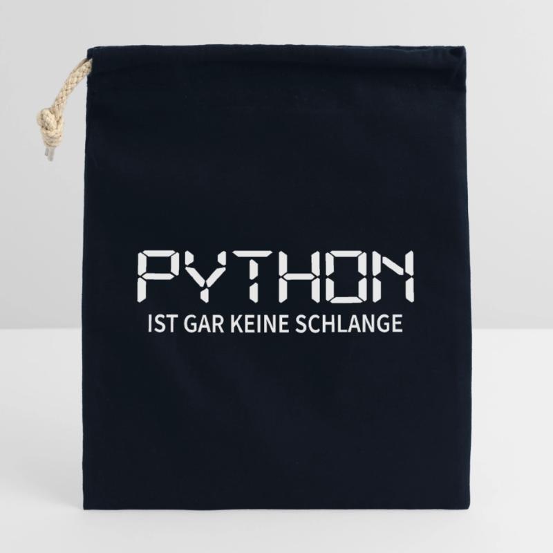Nerd Python-Coder Server Download Programming Closable cotton gift bag (25x30cm)