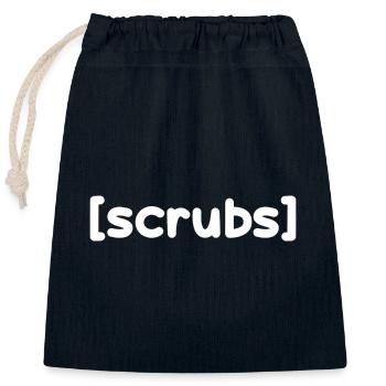 Scrubs Graphic - Closable cotton gift bag (25x30cm) - navy - Front