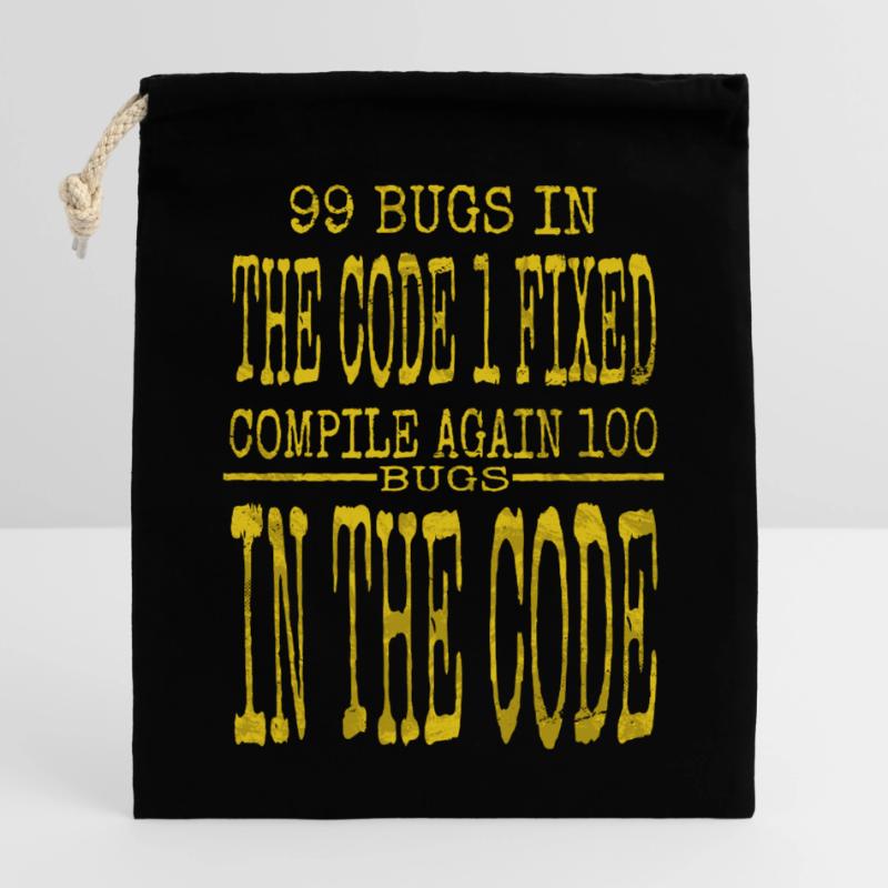 Idée cadeau blague génial c sharp programmation heureux Sac cadeau en coton avec cordon (25 x 30 cm)