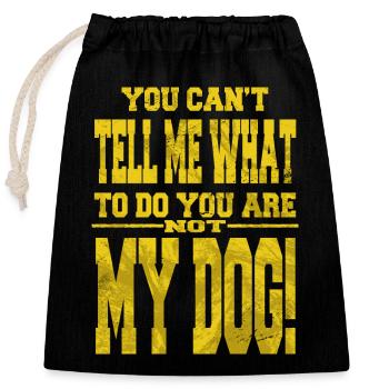 animal welfare statement beagle dog geek - Verschließbarer Geschenkbeutel aus Baumwolle (25x30cm) - Schwarz - Vorne