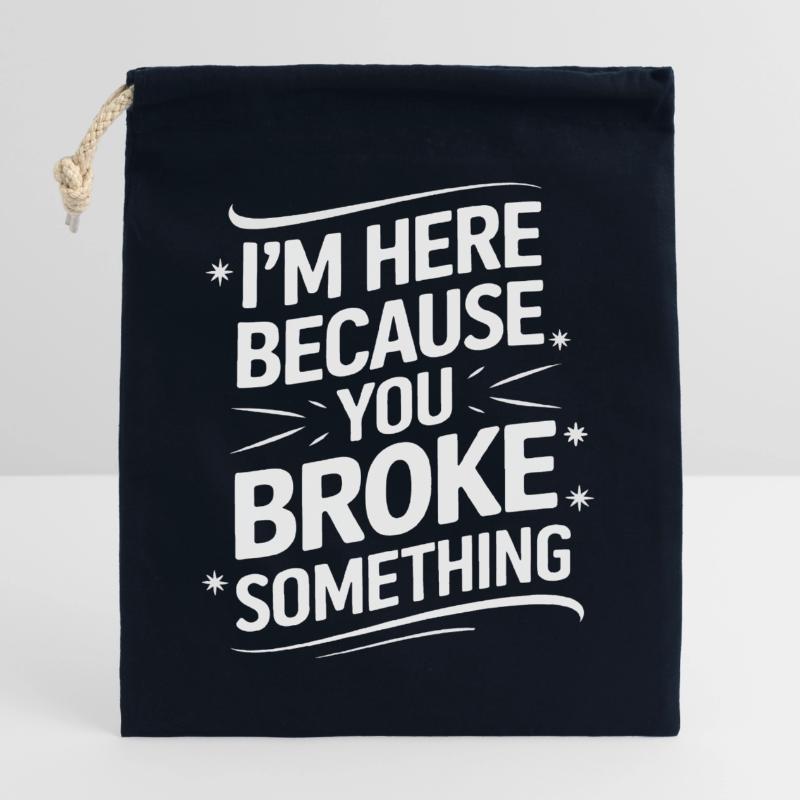 Technical Support Computer Closable cotton gift bag (25x30cm)