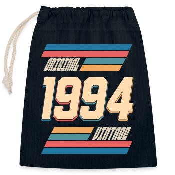 Original 1994 Geburtstag 30 Jahre Jubiläum - Verschließbarer Geschenkbeutel aus Baumwolle (25x30cm) - Navy - Vorne