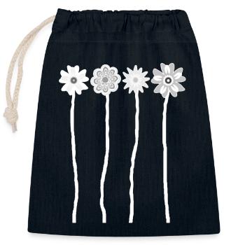 70s T Shirts Limited Edition 69 Flower Power - Verschließbarer Geschenkbeutel aus Baumwolle (25x30cm) - Navy - Vorne