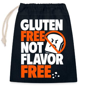 Gluten Free Not Flavor Free - Verschließbarer Geschenkbeutel aus Baumwolle (25x30cm) - Navy - Vorne
