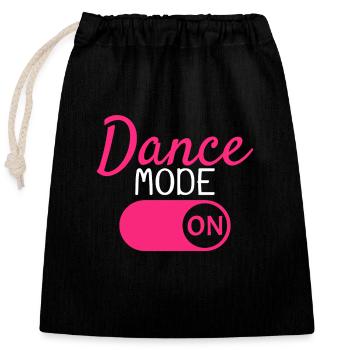Rhythm Dancing Dance - Closable cotton gift bag (25x30cm) - black - Front