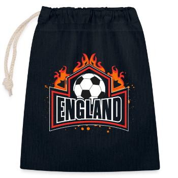 England UK European Championships - Closable cotton gift bag (25x30cm) - navy - Front