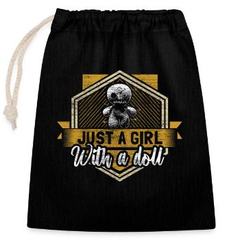 Voodoo Black Magic Curse - Closable cotton gift bag (25x30cm) - black - Front