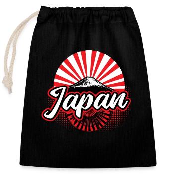 Japan Sakura Nippon Gift - Closable cotton gift bag (25x30cm) - black - Front