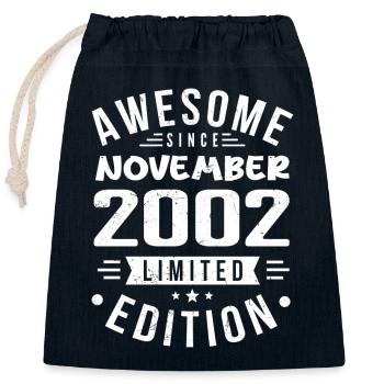 November 2002 Gift Idea Legend November 2002 - Closable cotton gift bag (25x30cm) - navy - Front