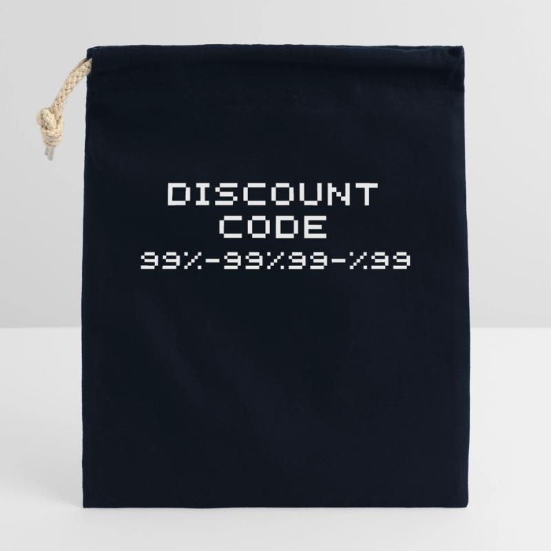 Code de réduction/code de rabais 99 Sac cadeau en coton avec cordon (25 x 30 cm)