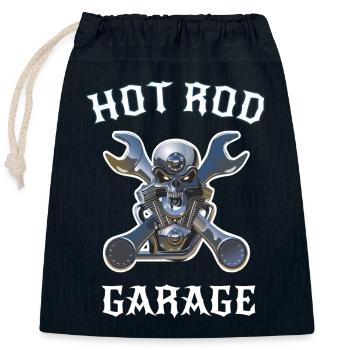 Hot Rod - Closable cotton gift bag (25x30cm) - navy - Front