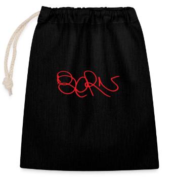 Bern City Bern Stadt - Closable cotton gift bag (25x30cm) - black - Front