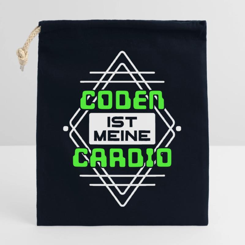 Coden Statement Developer Computerfreak Skripting Verschließbarer Geschenkbeutel aus Baumwolle (25x30cm)