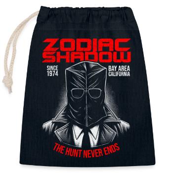 Zodiac Shadow Kalifornien 1975 Bay Area - Verschließbarer Geschenkbeutel aus Baumwolle (25x30cm) - Navy - Vorne