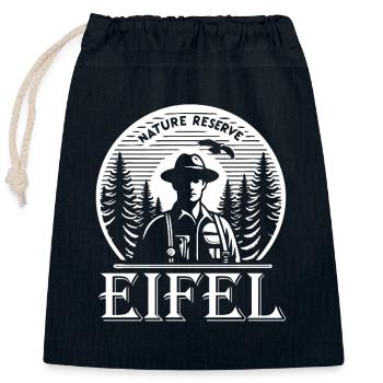 Naturreservat Eifel – Schönheit der Natur - Verschließbarer Geschenkbeutel aus Baumwolle (25x30cm) - Navy - Vorne