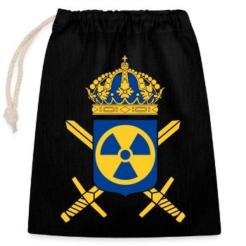Le programme suédois d’armement nucléaire - Sac cadeau en coton avec cordon (25 x 30 cm) - noir - Devant