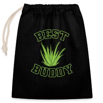 Best Buddy Aloe Vera Skin Miracle Cure - Closable cotton gift bag (25x30cm) - black - Front