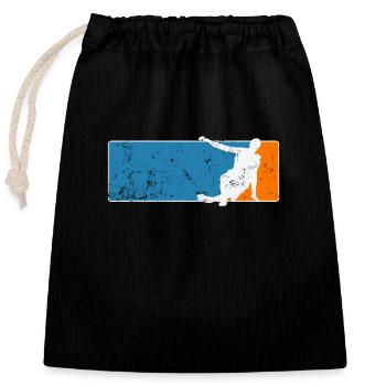 Breakdance Danse Hip-Hop - Sac cadeau en coton avec cordon (25 x 30 cm) - noir - Devant