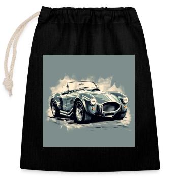 AC COBRA COLLECTION - Closable cotton gift bag (25x30cm) - black - Front