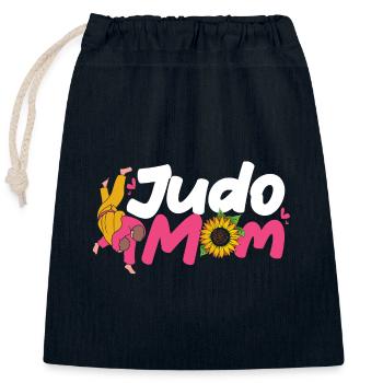 Judo - Closable cotton gift bag (25x30cm) - navy - Front