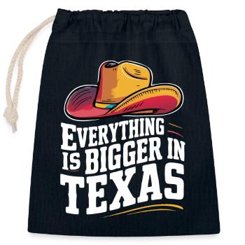 Texas State Texans Texas - Closable cotton gift bag (25x30cm) - navy - Front