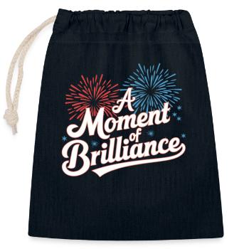 Pyrotechnics Fireworks Pyrotechnics - Closable cotton gift bag (25x30cm) - navy - Front