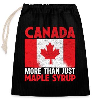 Canada Day Land Nationalität Maple Leaf Kanadier - Verschließbarer Geschenkbeutel aus Baumwolle (25x30cm) - Schwarz - Vorne