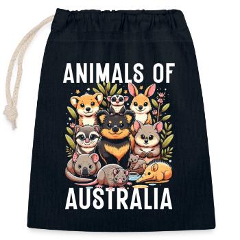 Dingo-liebhaber Westaustralien-tier-hundedingos - Verschließbarer Geschenkbeutel aus Baumwolle (25x30cm) - Navy - Vorne