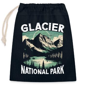 Gletscher-nationalpark Outdoor-reisen Usa Amerika - Verschließbarer Geschenkbeutel aus Baumwolle (25x30cm) - Navy - Vorne