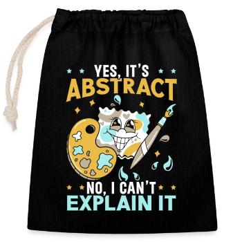 Étudiant en art, Artistique, Artistique, - Sac cadeau en coton avec cordon (25 x 30 cm) - noir - Devant