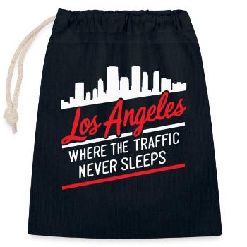 United States USA State of America Go - Closable cotton gift bag (25x30cm) - navy - Front
