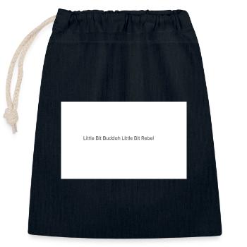 Beide Seiten gewinnen - Verschließbarer Geschenkbeutel aus Baumwolle (25x30cm) - Navy - Vorne
