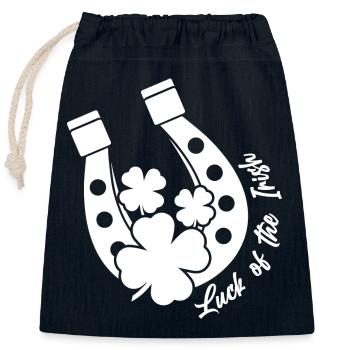 St. Patrick`s Day - Verschließbarer Geschenkbeutel aus Baumwolle (25x30cm) - Navy - Vorne