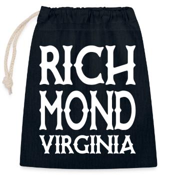 Richmond - Virginie - États-Unis USA - Sac cadeau en coton avec cordon (25 x 30 cm) - bleu marine - Devant