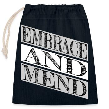 healing power support and encouragement cool joke - Verschließbarer Geschenkbeutel aus Baumwolle (25x30cm) - Navy - Vorne
