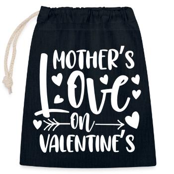 Valentinstag Mama 14. Februar Mutter Mama - Verschließbarer Geschenkbeutel aus Baumwolle (25x30cm) - Navy - Vorne
