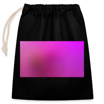 Violet sauvage - Sac cadeau en coton avec cordon (25 x 30 cm) - noir - Devant