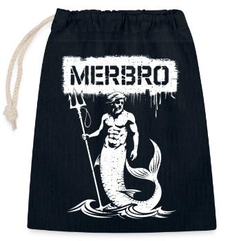 Merbro - Geheimnisvolle Wasserkraft - Verschließbarer Geschenkbeutel aus Baumwolle (25x30cm) - Navy - Vorne