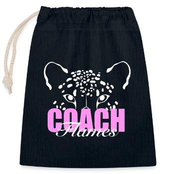 Flames Coaches T-Shirt  - Verschließbarer Geschenkbeutel aus Baumwolle (25x30cm) - Navy - Vorne