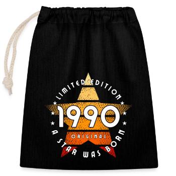 A Star was born 1990 original limited edition - Closable cotton gift bag (25x30cm) - black - Front