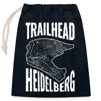 Mountain Bike T-Shirt Trailhead Heidelberg - Closable cotton gift bag (25x30cm) - navy - Front