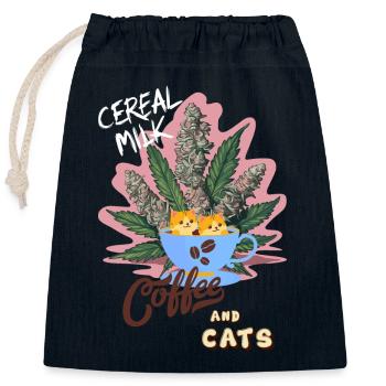 Cereal Milk C&C - Verschließbarer Geschenkbeutel aus Baumwolle (25x30cm) - Navy - Vorne