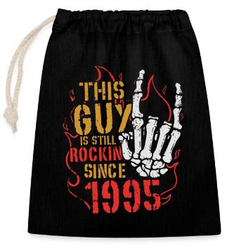 Ce mec a bercé depuis 1995 Cadeau d’anniversaire - Sac cadeau en coton avec cordon (25 x 30 cm) - noir - Devant