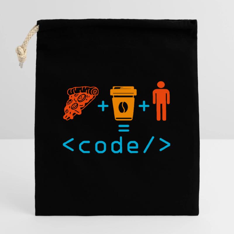 Programmierer Programmierer Computer Nerd Geek Codierung Lustig Verschließbarer Geschenkbeutel aus Baumwolle (25x30cm)
