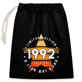 A Star was born 1992 Original limited edition - Closable cotton gift bag (25x30cm) - black - Front